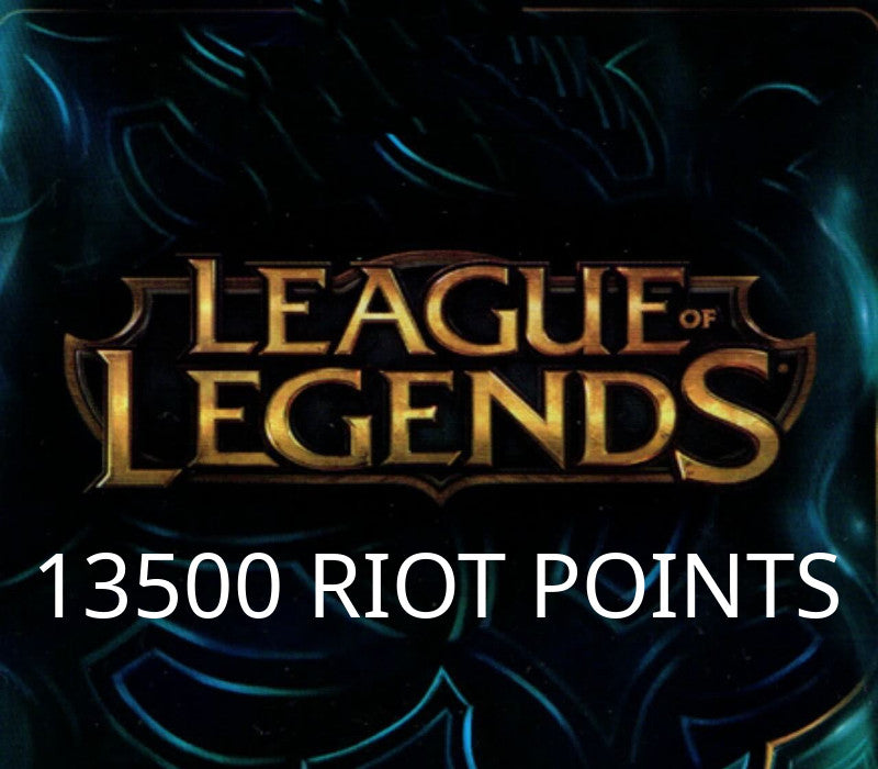 League of Legends 13500 RP Prepaid Card
