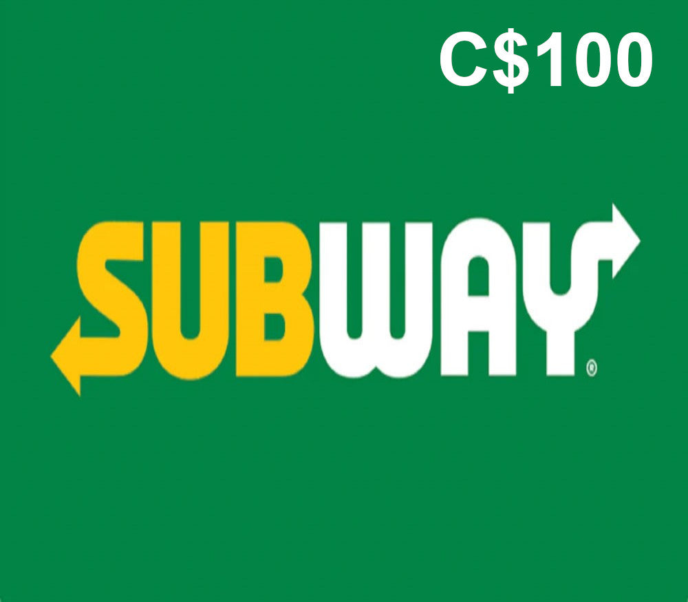 Subway C$100 Gift Card CA