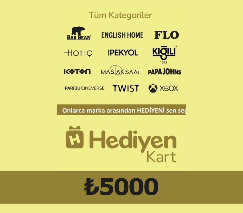 Hediyen KART - All Access TRY 5000 Gift Card TR