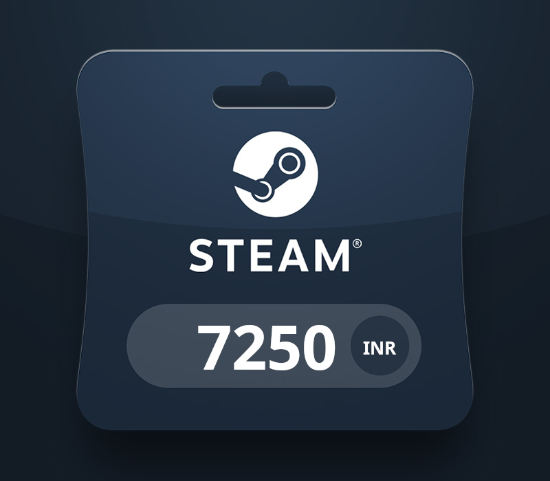 Steam Wallet Card ₹7250 INR Activation Code