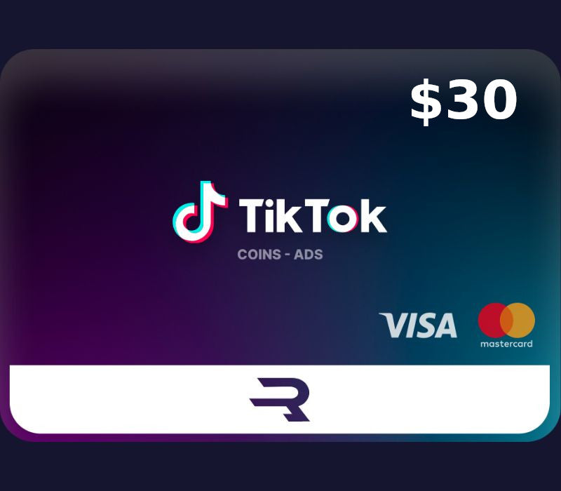 Rewarble TikTok USD 30 Gift Card