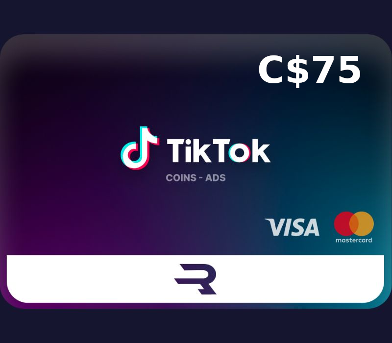 Rewarble TikTok CAD 75 Gift Card