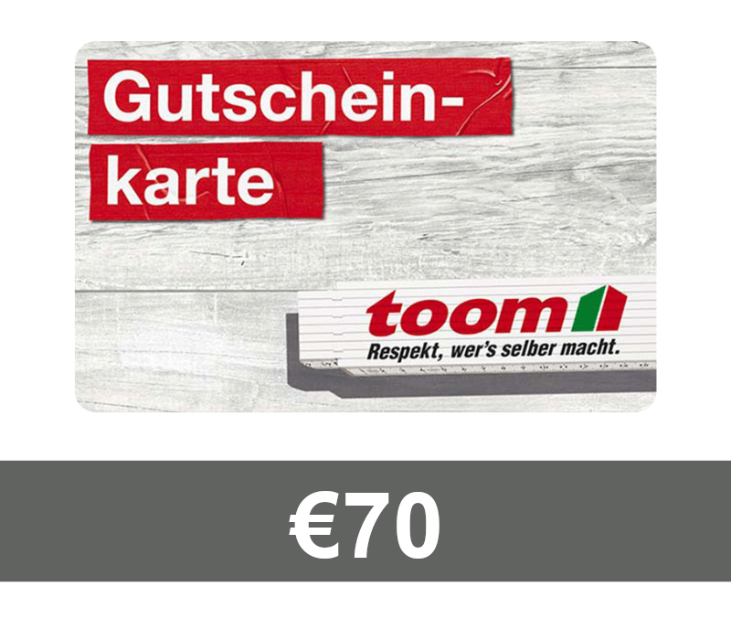 TOOM Baumarkt EUR 70 Gift Card DE
