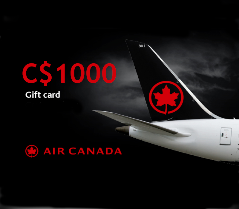 Air Canada C$ 1000 Gift Card CA