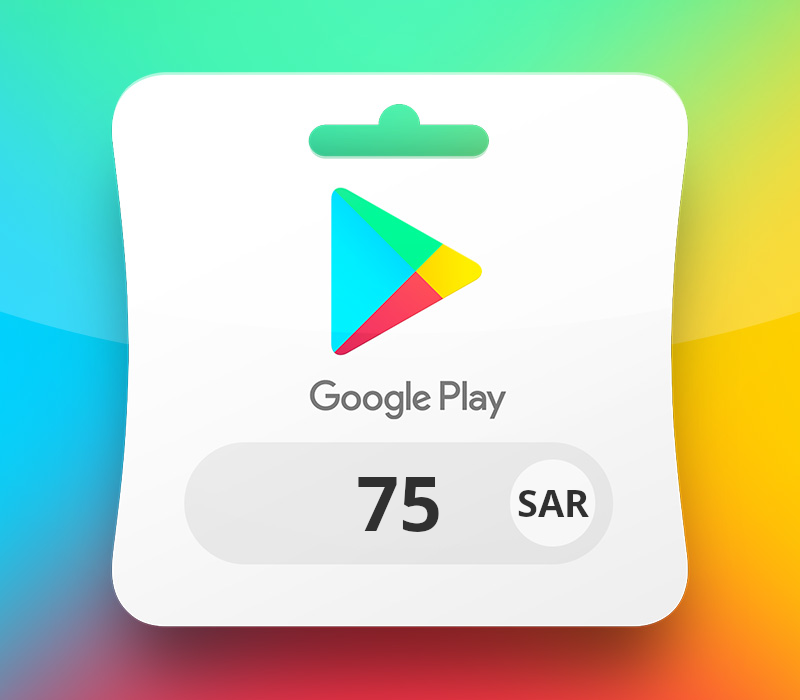 Google Play SAR 75 Gift Card SA