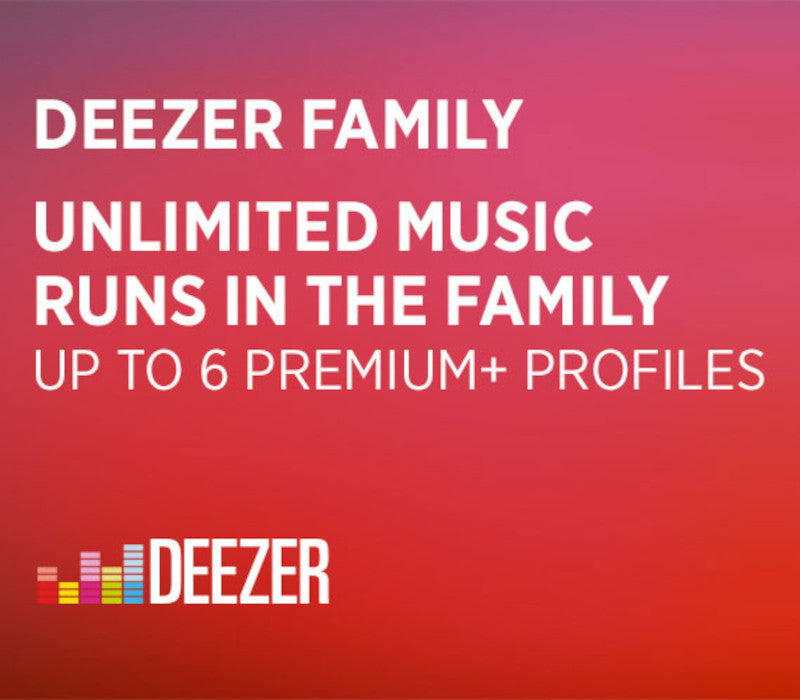 Deezer Family 3 Months Subscription Voucher FR