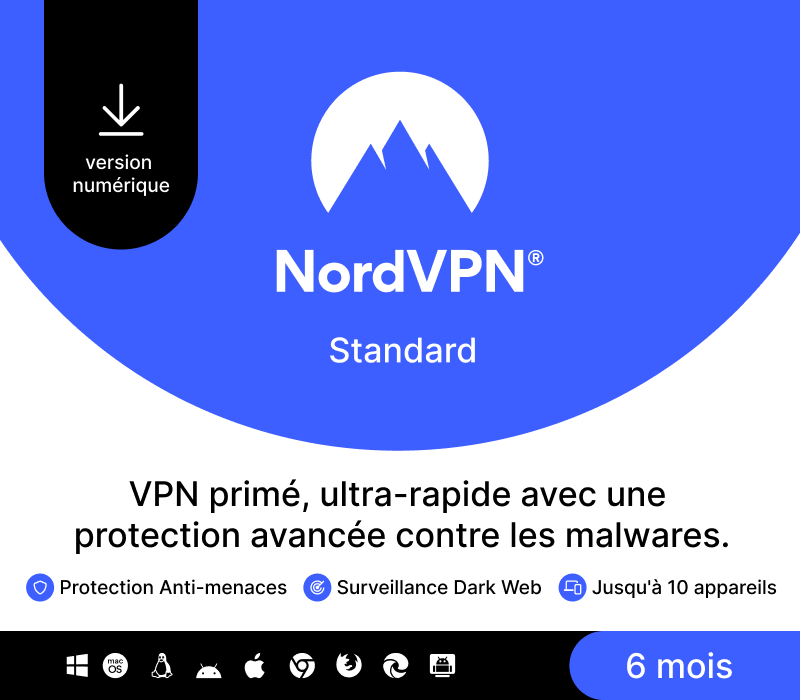 NordVPN Standard FR Key (6 Months / 10 Devices)