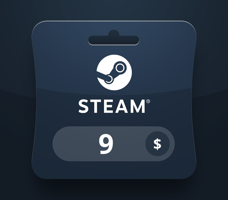Steam Wallet USD 9 Gift Card PK