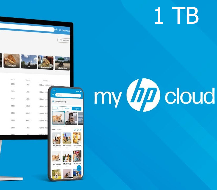 Hewlett Packard - myHPcloud Cloud Storage 1 TB NZ