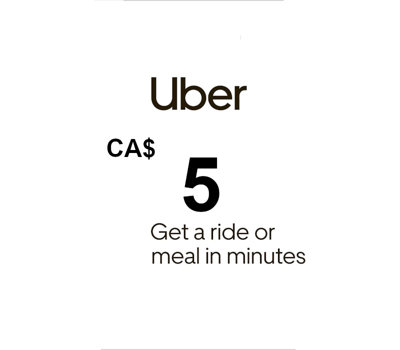 Uber CAD 5 Gift Card CA