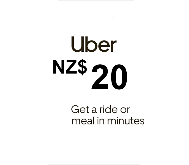 Uber NZD 20 Gift Card NZ