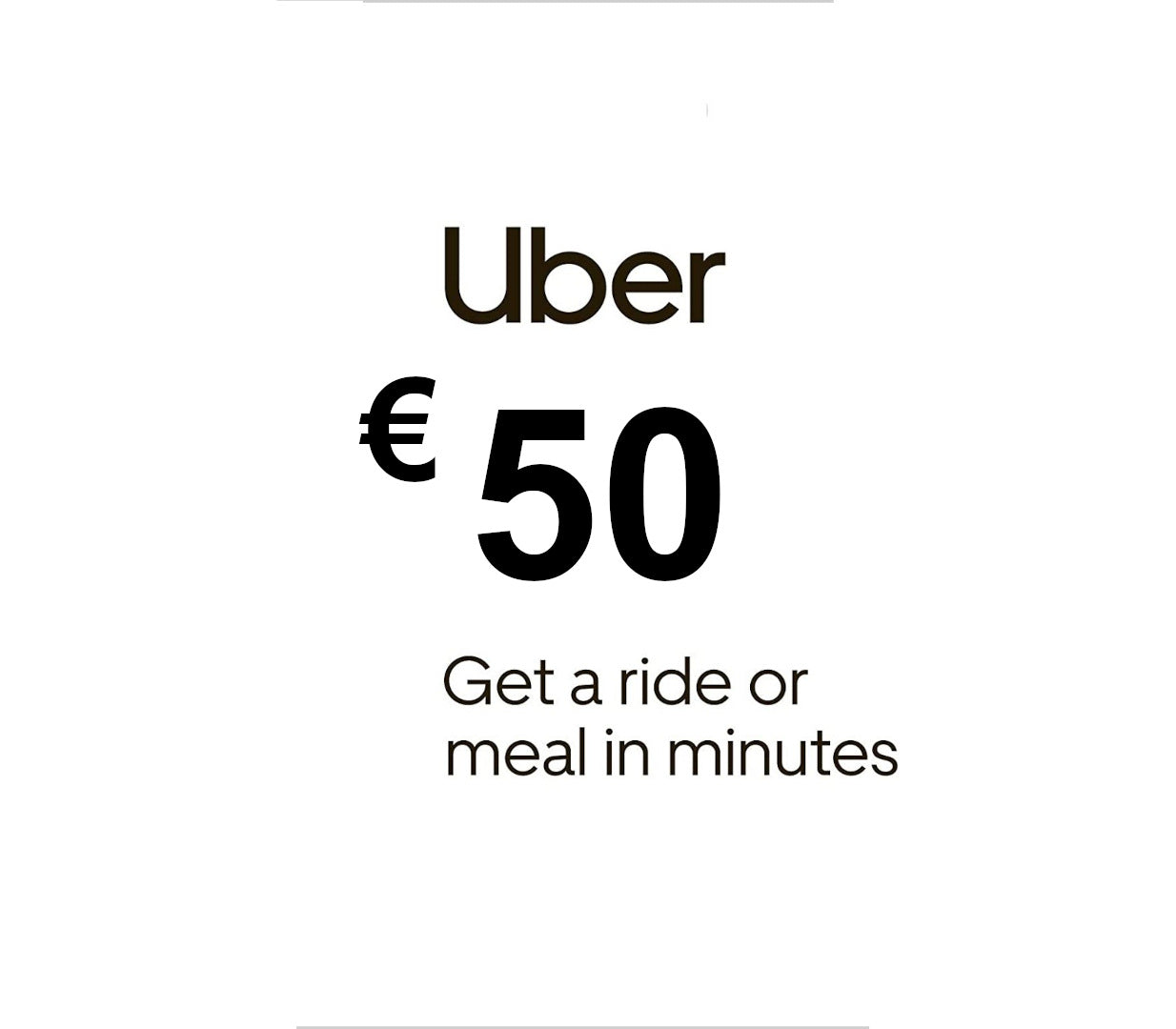 Uber EUR 50 Voucher