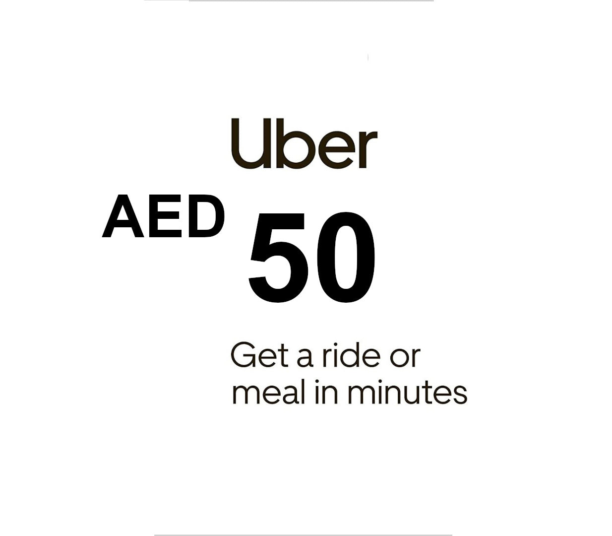 Uber AED 50 Voucher