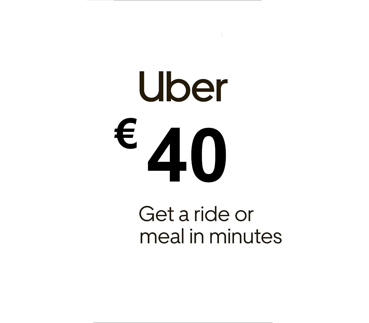 Uber EUR 40 Voucher