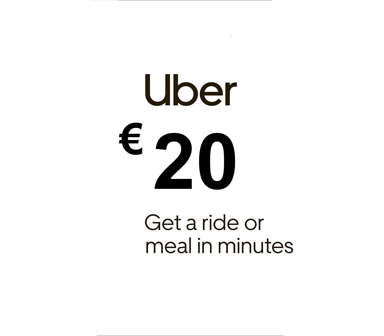 Uber EUR 20 Voucher DE