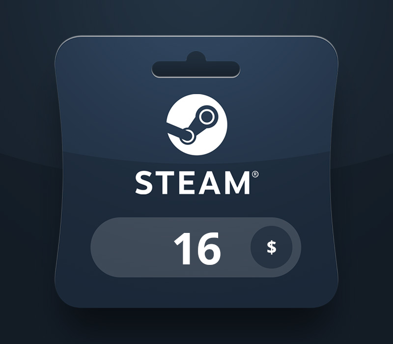 Steam Wallet USD 16 Gift Card