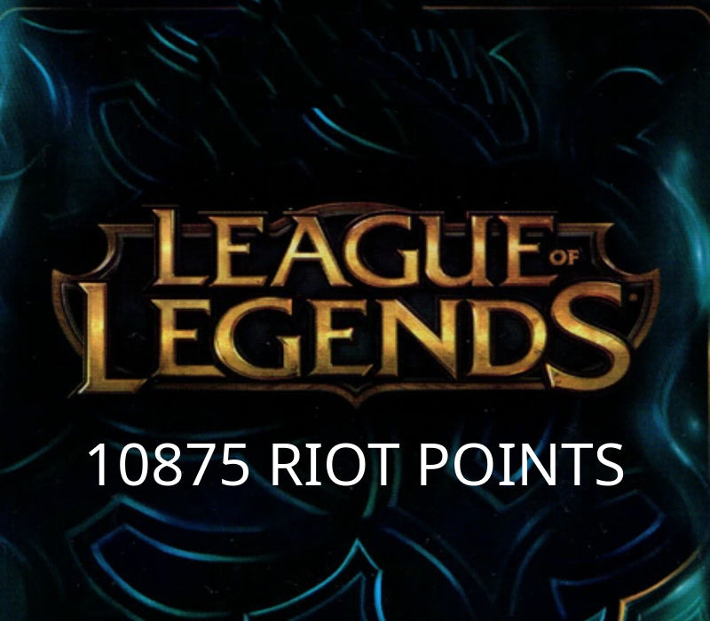 League of Legends 10875 RP Prepaid Card TR