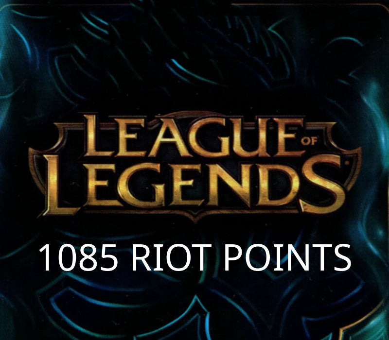 League of Legends 1085 RP Prepaid Card TR