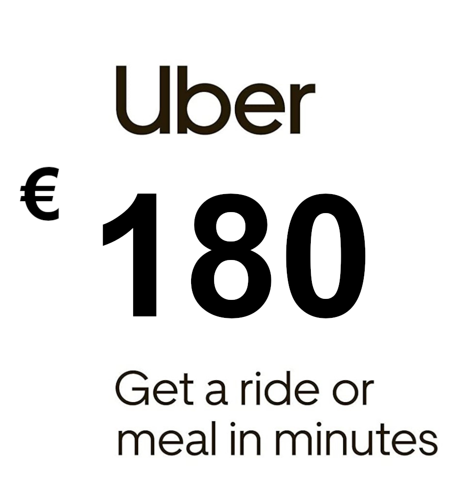 Uber EUR 180 Gift Card FR