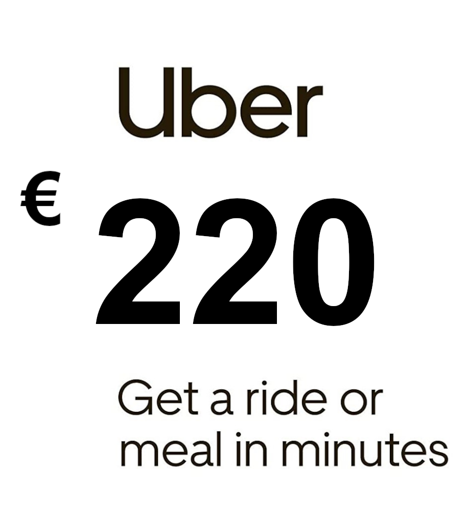 Uber EUR 220 Gift Card FR