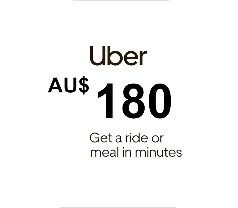 Uber AUD 180 Gift Card AU