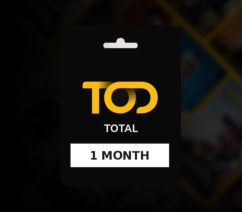 TOD TV Total 1 Month Subscription Key KW