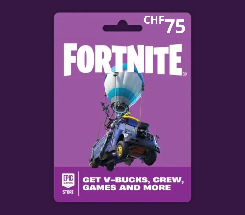 Fortnite CHF 75 PC Epic Games Gift Card CH