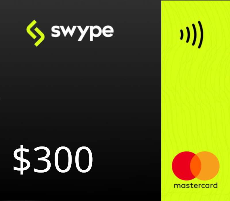 Swype Mastercard USD 300 Gift Card