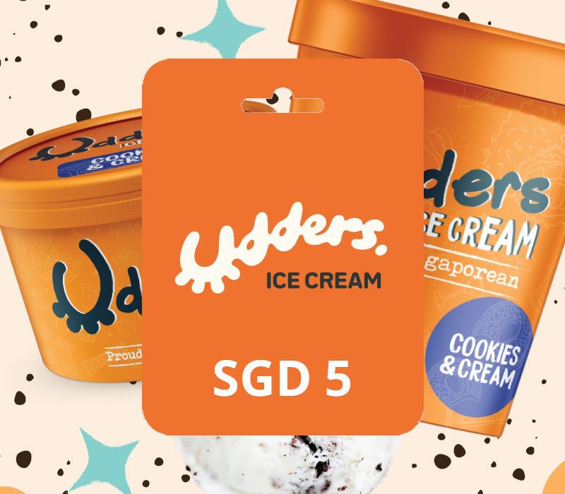 Udders Ice Cream SGD 5 Gift Card SG