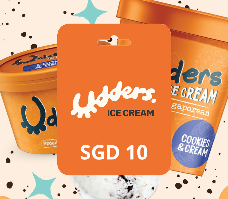 Udders Ice Cream SGD 10 Gift Card SG