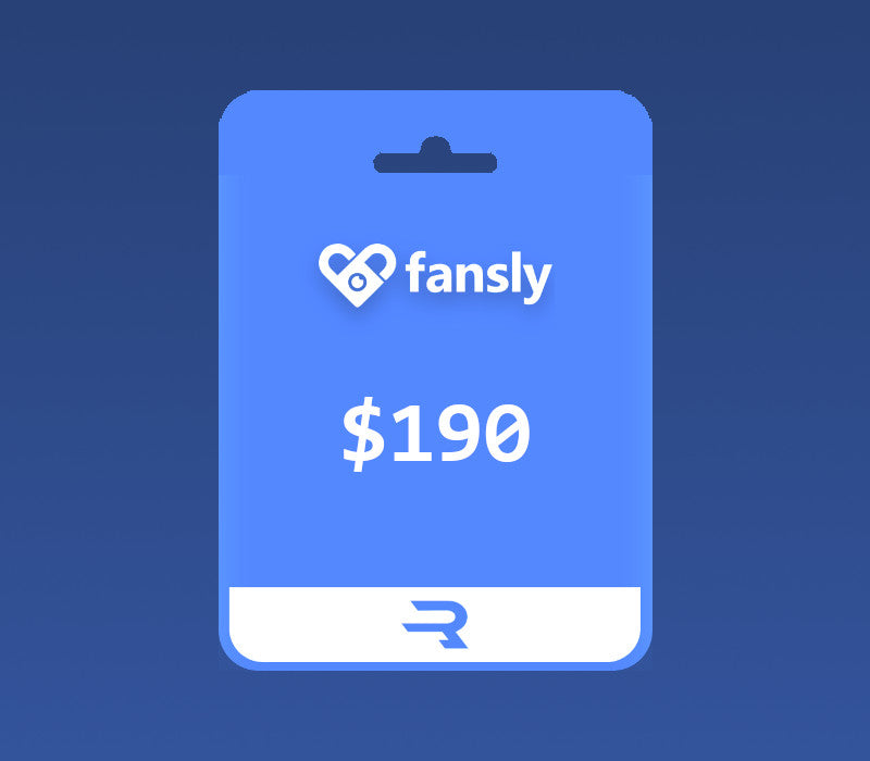 Rewarble Fansly USD 190 Gift Card