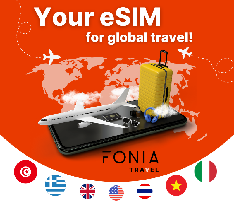 eSIM Fonia Travel North America - 1 GB Data (valid for 7 Days)