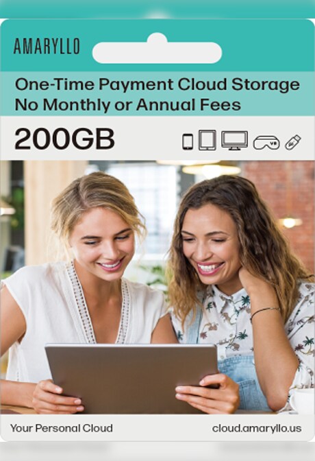 Amaryllo Cloud One-Time Payment Gift Card 200 GB - Amaryllo Key - GLOBAL