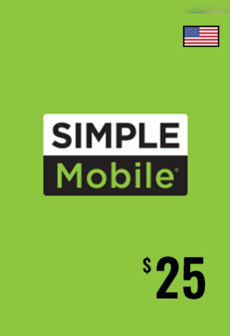 Simple Mobile Prepaid Plan 25 USD - SimpleMobile Key - UNITED STATES