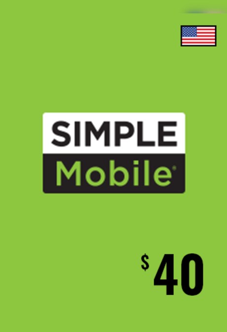 Simple Mobile Prepaid Plan 40 USD - SimpleMobile Key - UNITED STATES