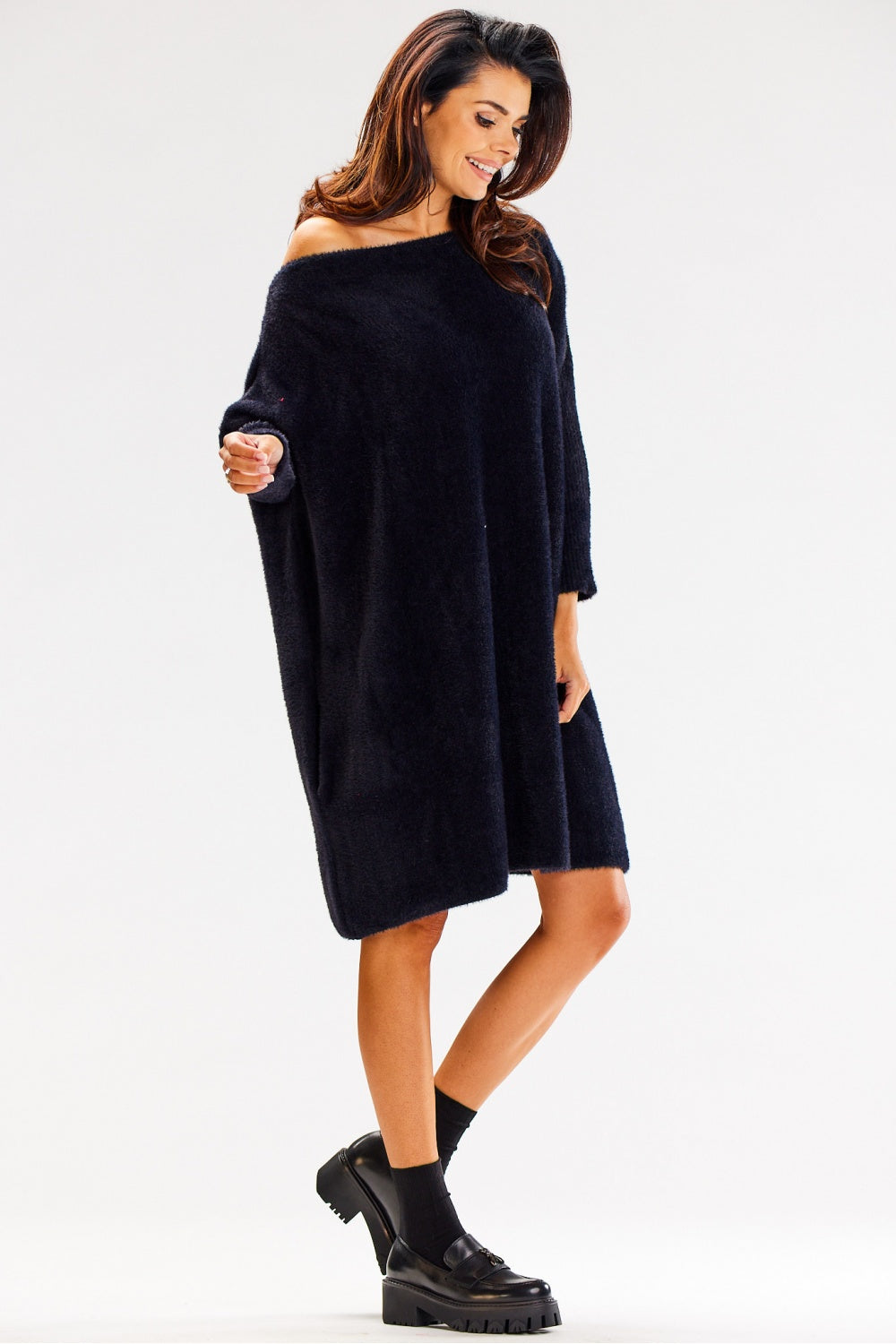 Pull femme awama Chandail Long Chandail — noir