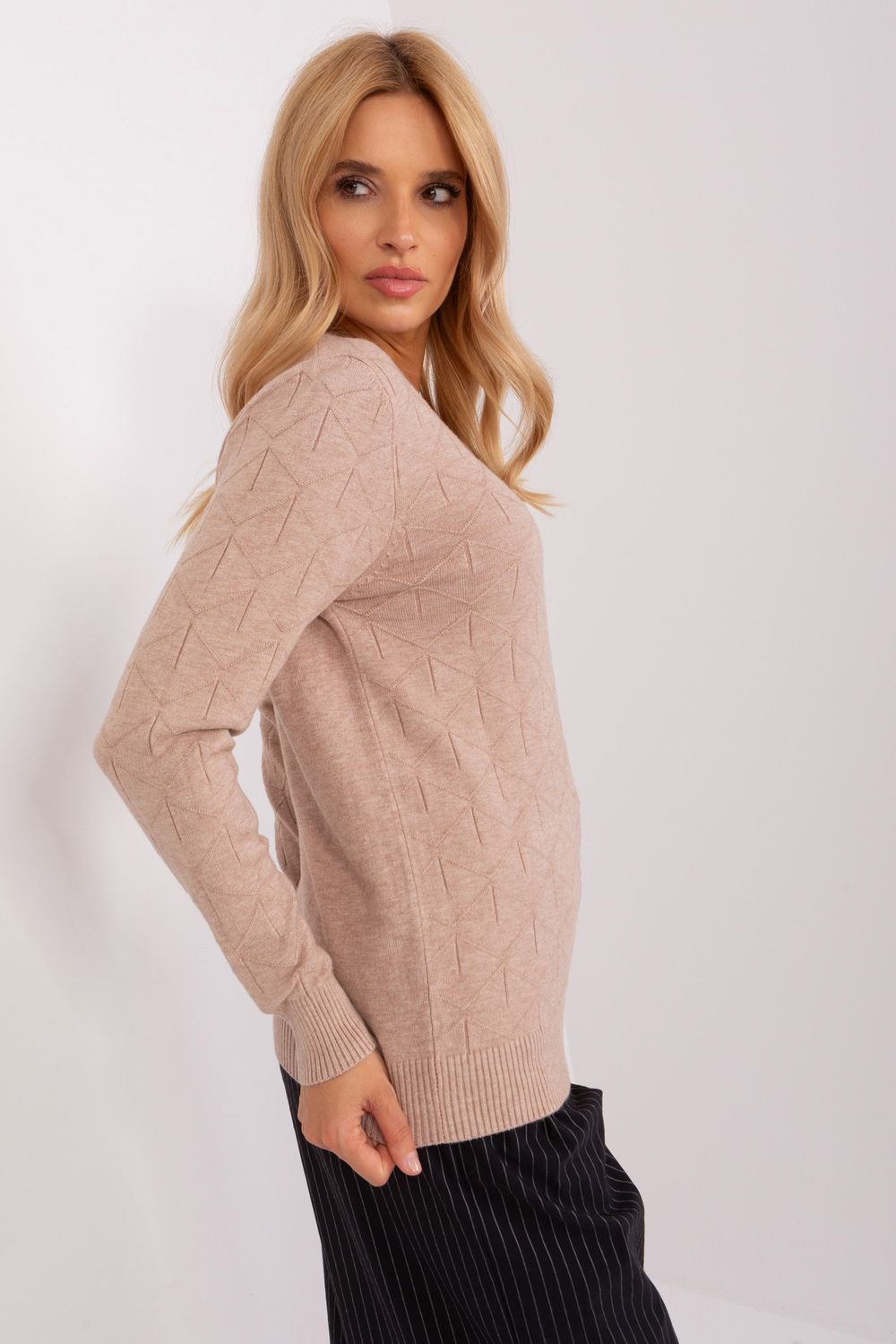 Pull femme AT Chandail Chandail — beige