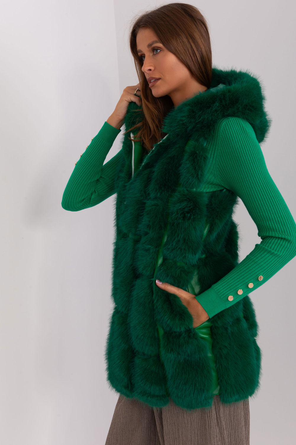 Gilet femme AT — vert
