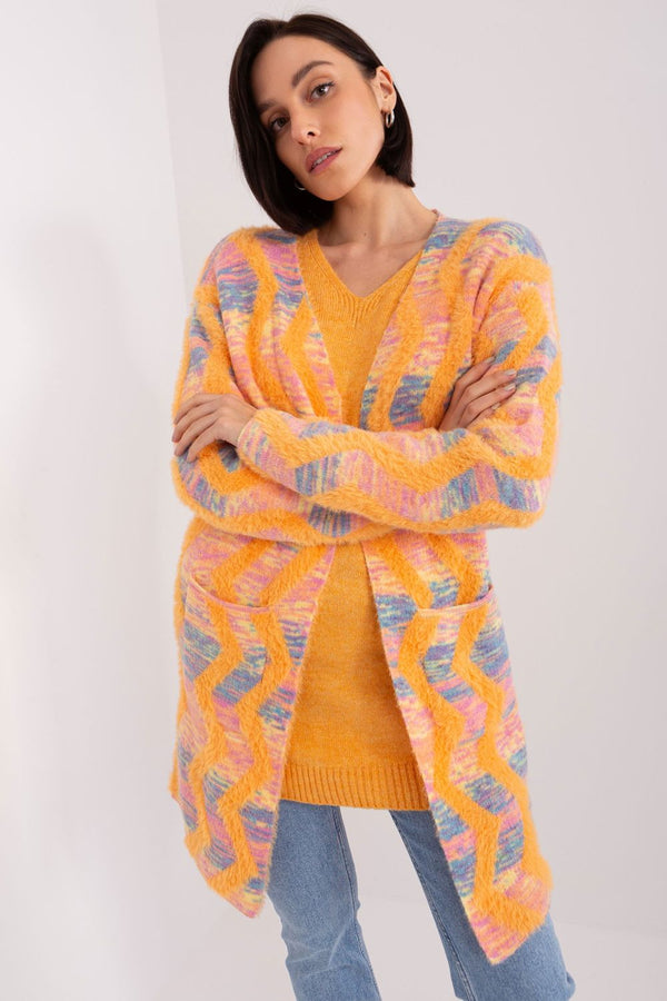 Cardigan femme AT — orange