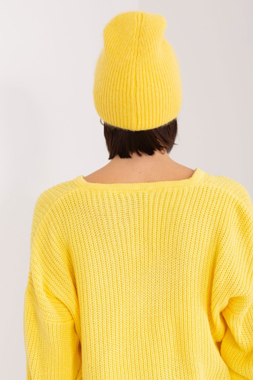 Bonnet femme AT — jaune