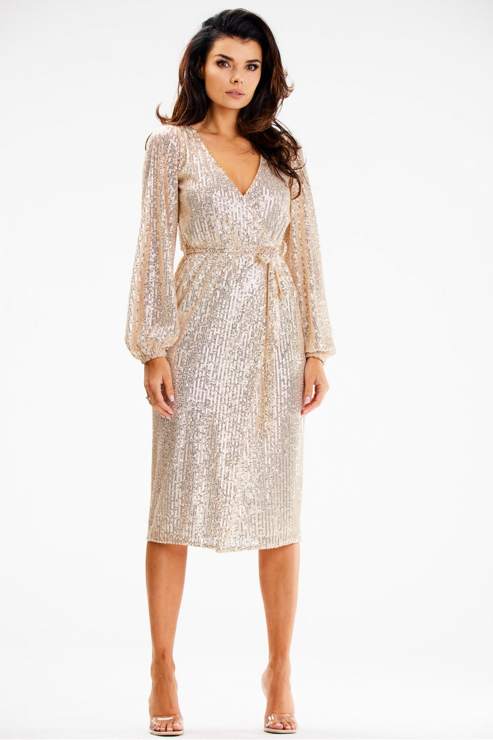 Robe femme awama De Soirée De — beige