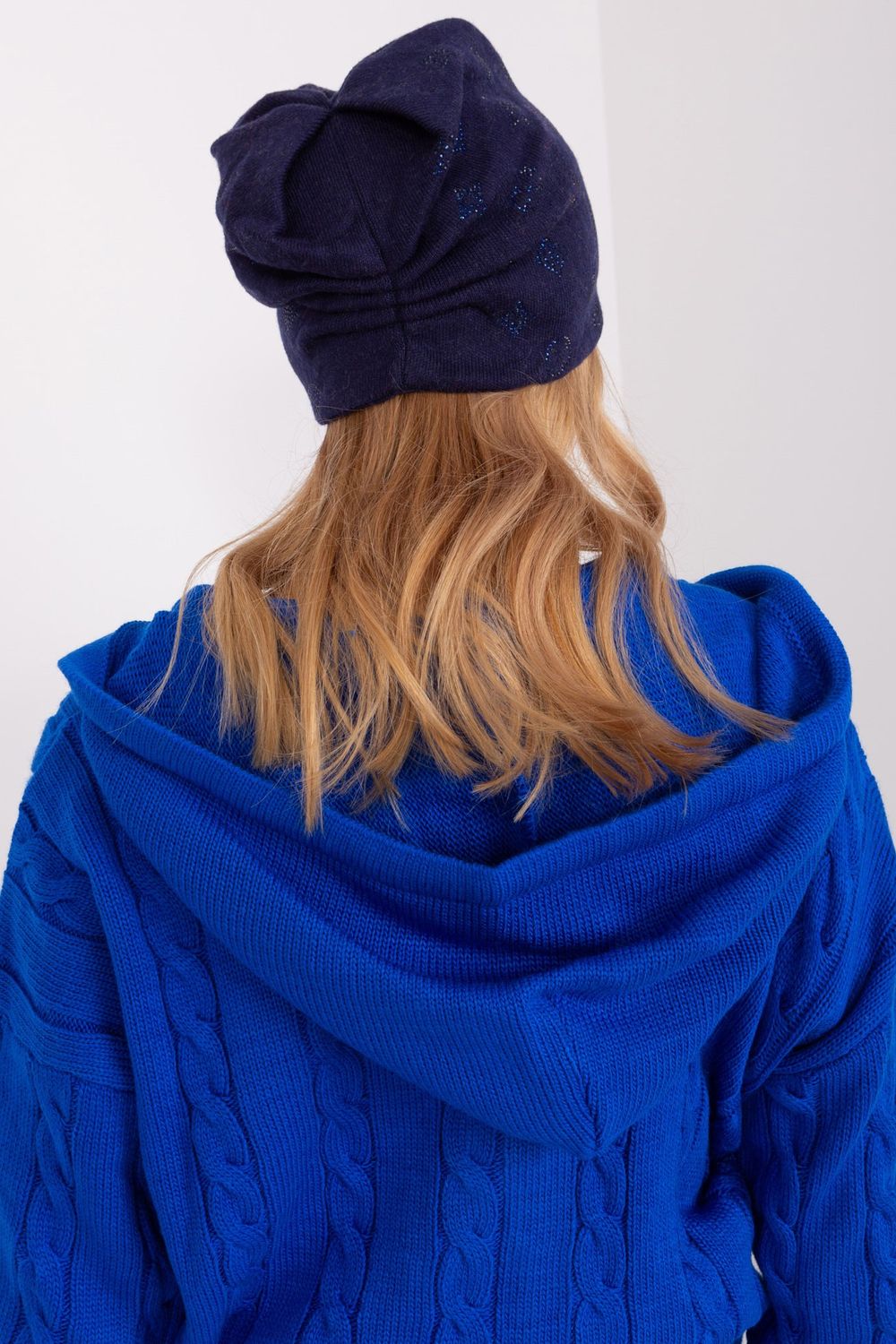 Bonnet femme AT — bleu marine