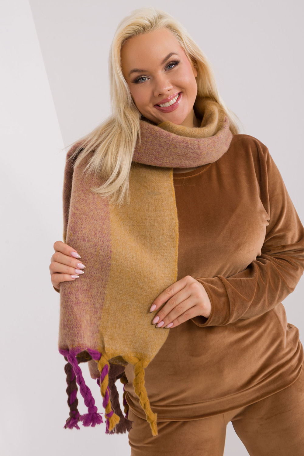 Châle femme AT — jaune