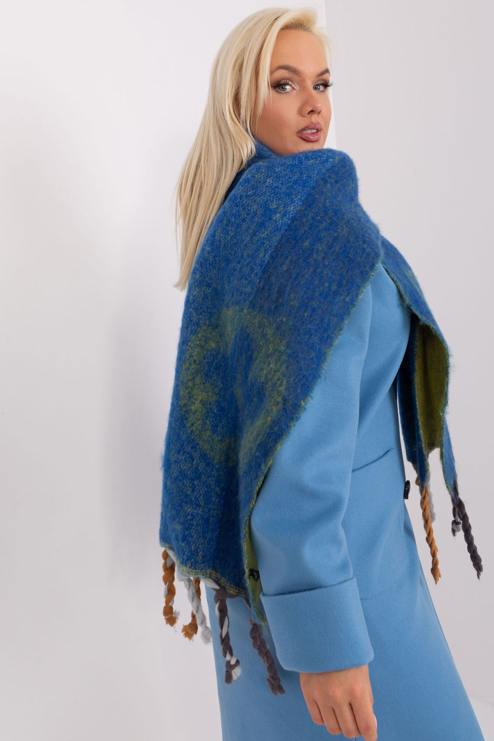 Châle femme AT — bleu