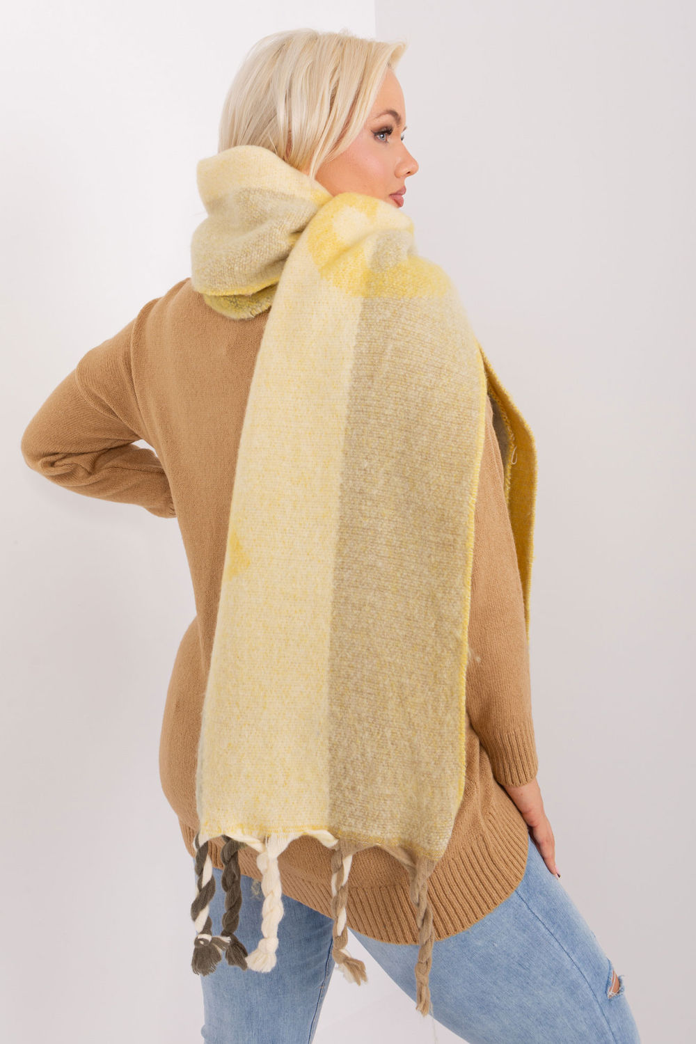 Châle femme AT — jaune