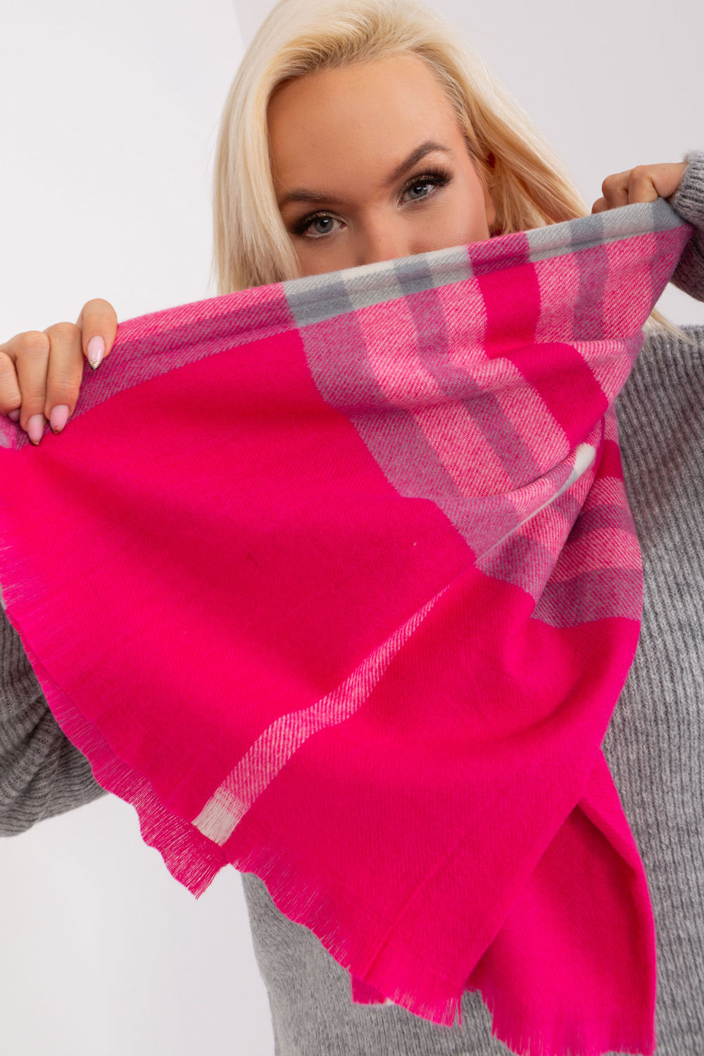 Châle femme AT — gris
