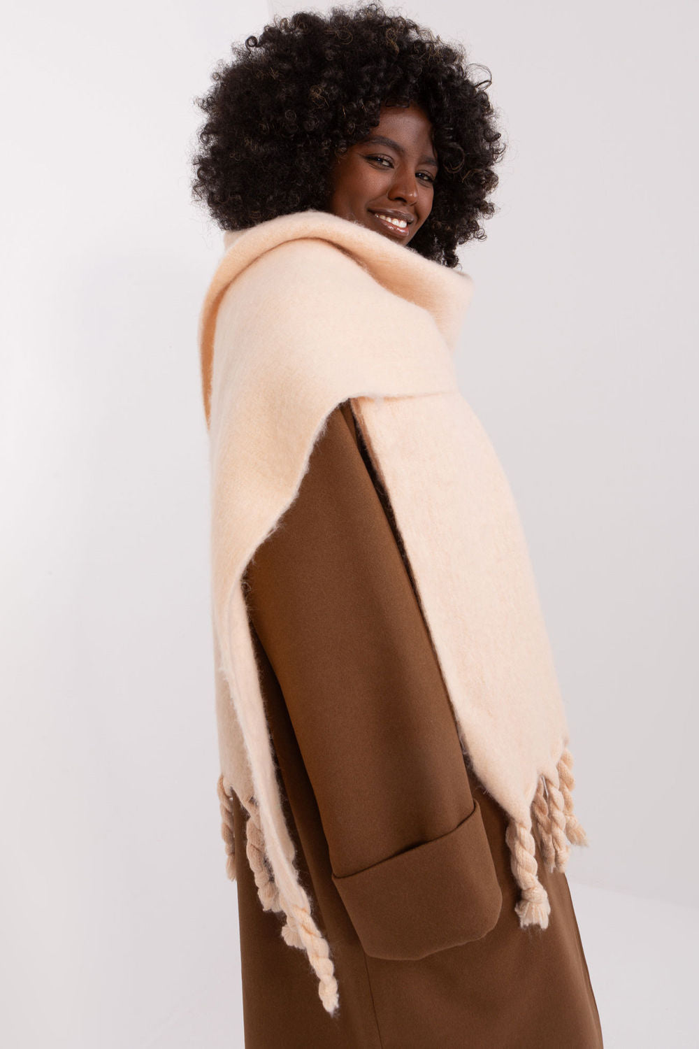 Châle femme AT — beige