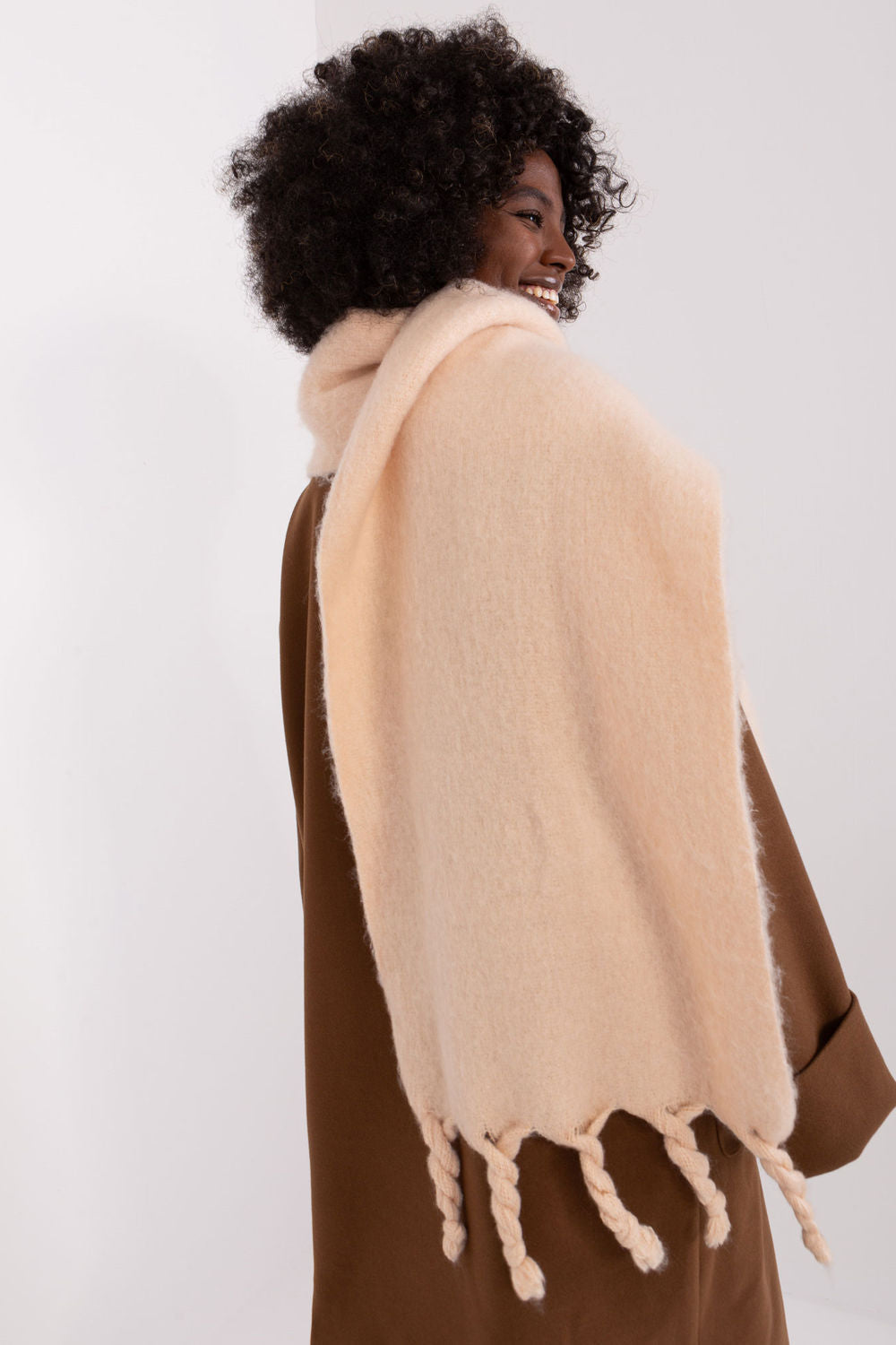 Châle femme AT — beige