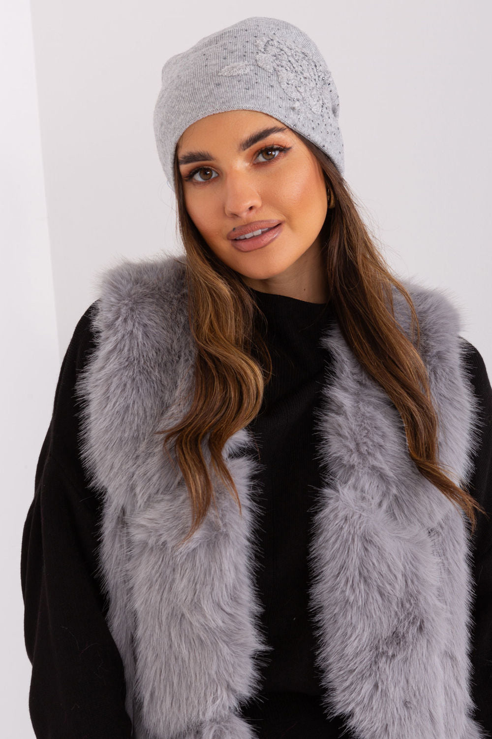 Bonnet femme AT — gris
