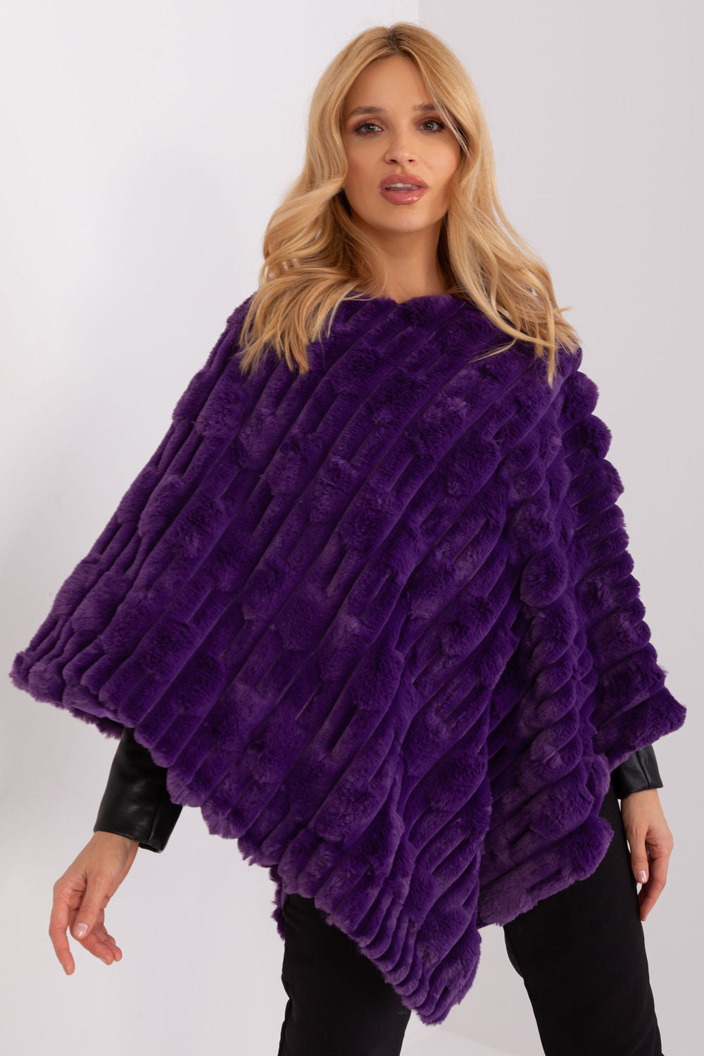 Poncho femme AT — violet
